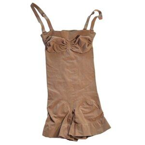 SKIMS Strapless Shortie Bodysuit Small (US 4–6) Sienna Brown NWOT MSRP $78